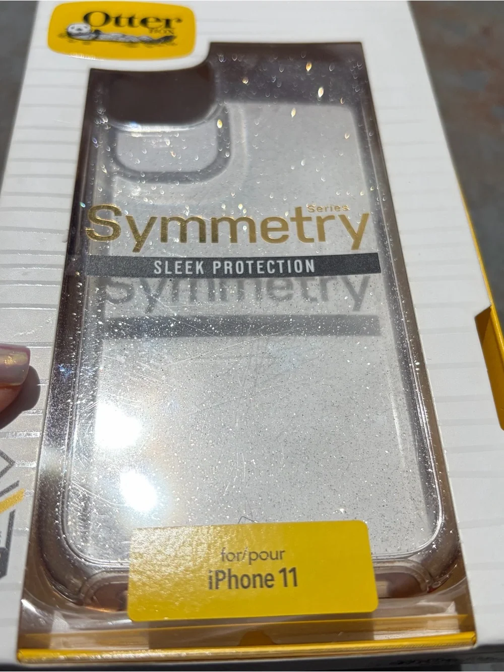 OtterBox Symmetry Series Clear Glitter Case for iPhone 11 - Gold Glitter